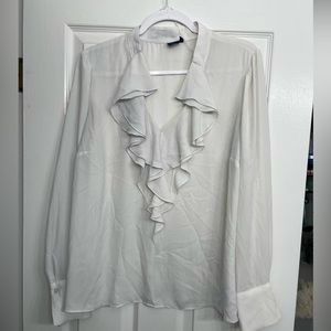 Ruffle neck dress top